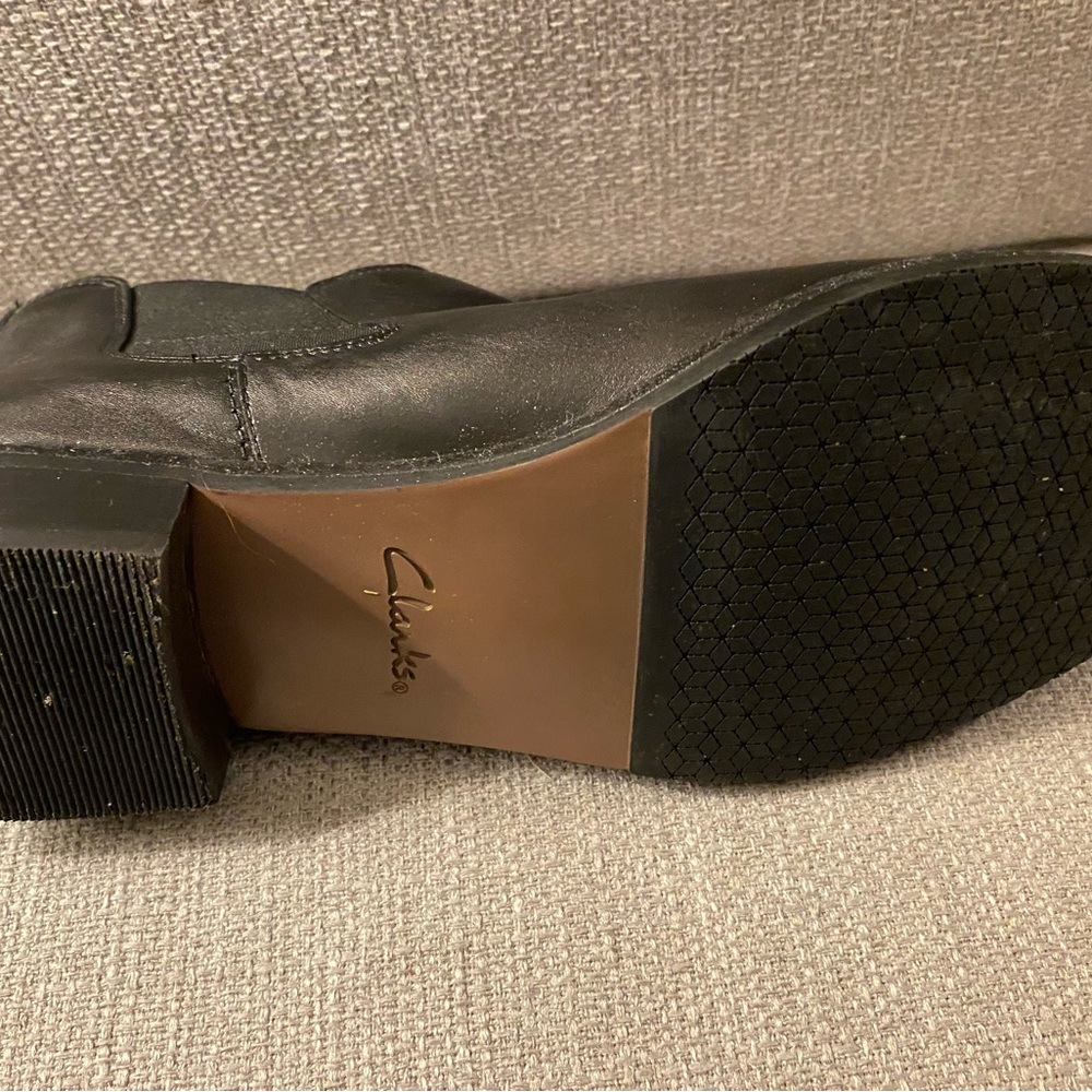 Clarks Women's Black Leather Boot